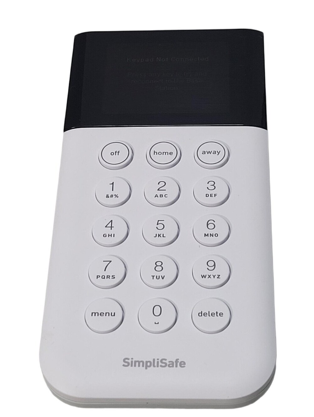 SimpliSafe Home Security System Keypad Remote White Model SSKP3